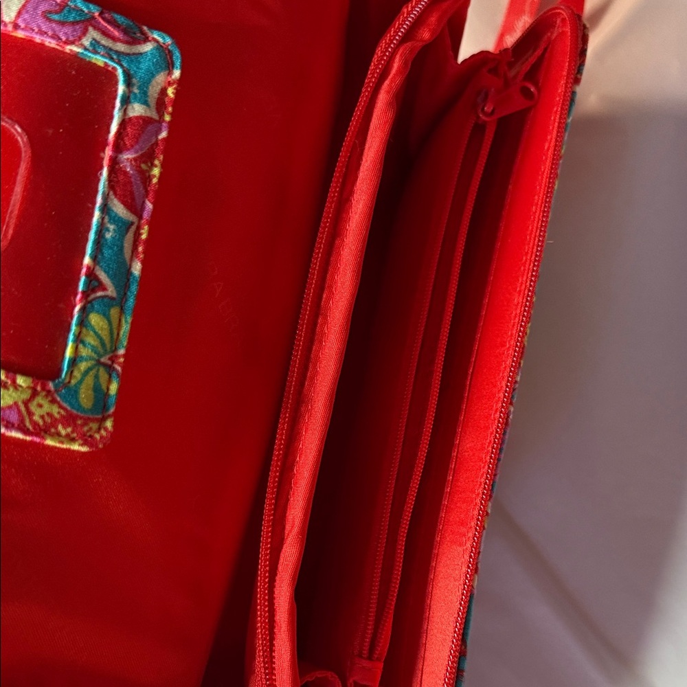Vera Bradley Crossbody Bag Paisley In Paradise Turn Lock - Picture 7 of 12